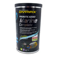 Dymax Marine Complete premium pellet fish food for carnivorous and omnivorous marine fish in packaging.