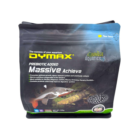 Dymax Massive Achieve high protein sinking wafers for large carnivorous fish nutrition.