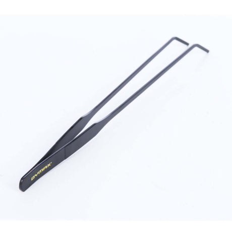 Dymax Stainless Steel Tweezer Curve for precision aquascaping and plant propagation, suitable for left or right-handed users.