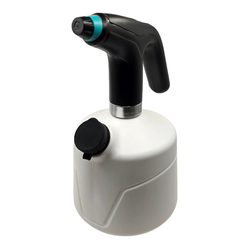 Electric 2L spray bottle with adjustable nozzle for misting and foliar feeding, ideal for home and planted aquariums.