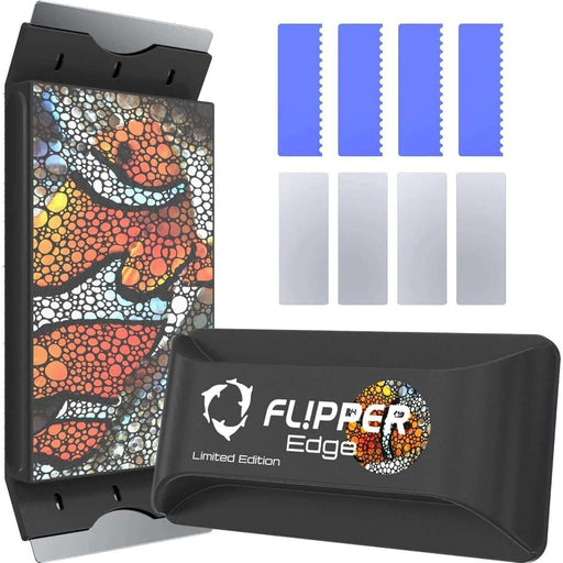 Flipper Edge Limited Edition Clownfish Aquarium Magnet Cleaner with dual blades, designed for efficient tank maintenance.