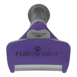 Furminator Cat DeShedding Tool with FURejector® button for easy hair removal from long-haired cats.