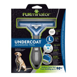 Furminator Dog DeShedding Tool packaging, designed to reduce shedding up to 90% for large dogs with short hair.