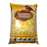 Garden Feast Garden Bird Mix 10kg bag designed to nourish a variety of garden birds with high-quality seeds.