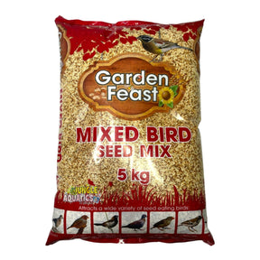 Garden Feast Mixed Bird Mix 5 kg bag, premium bird food for attracting diverse garden birds.