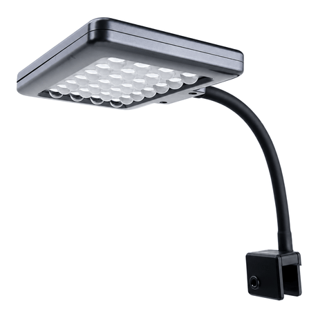 Zetlight N1 Marine LED Light with adjustable gooseneck for marine aquarium lighting.