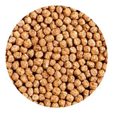 Hikari Goldfish Wheat-Germ Pellets close-up, premium nutritious fish food for goldfish and koi.