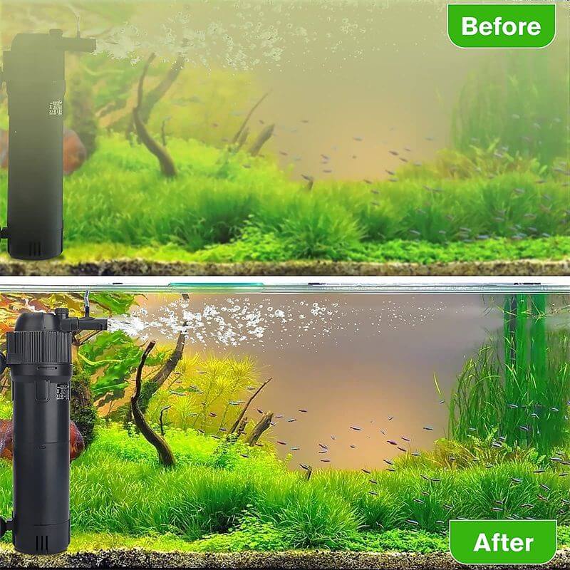 Before and after comparison