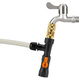 Hygger Auto Gravel Cleaner attachment for fish tank maintenance with valve and hose.