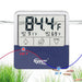 Hygger External Aquarium LCD Thermometer displaying temperature readings for freshwater and saltwater fish tanks.