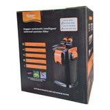 Hygger Intelligent Canister Filter box packaging for automatic external filtration in freshwater and marine aquariums.