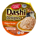 Inaba Dashi Delights Chicken Recipe 70g, high-quality cat food in silky broth, made with natural ingredients.