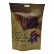 100% Natural Dried Indian Almond Leaves packaging for aquarium health and beauty enhancement