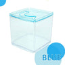 Ista Betta Tanks stylish blue acrylic display case for fishkeeping, stackable and shatterproof.