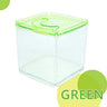 Ista Betta Tanks - Stylish green acrylic display case, stackable design for fishkeeping.