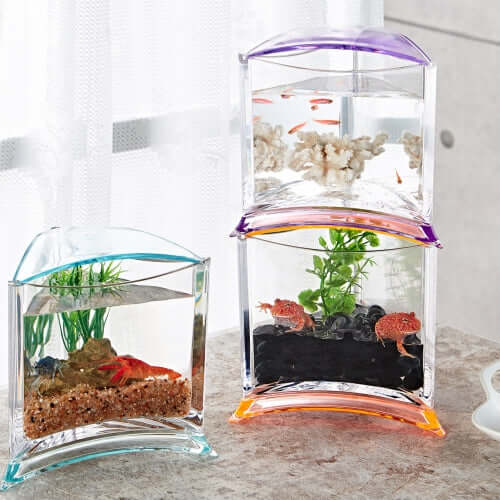 Ista Betta Tanks stacked acrylic display case for stylish and fashionable fishkeeping.