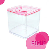 Ista Betta Tanks stylish pink display case tank made from high-quality acrylic for versatile decoration.