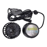 Jecod DMP Wavemaker with wireless control for marine and freshwater aquariums, featuring an external motor and Bluetooth connectivity.