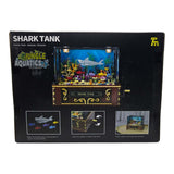 TUOMU Deep Sea Shark Tank T4002 model showcasing vibrant underwater scene with sharks and colorful aquatic decor.