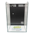 Jungle Paludarium with Pump and Mist Maker - clear glass setup showcasing internal filter slots.