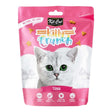 Kit Cat KittyCrunch Tuna Cat Treats packaging with a playful cat design, showcasing crunchy bites for dental care.
