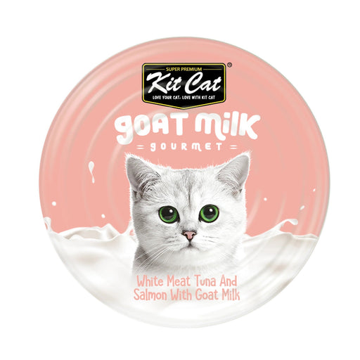 Kit Cat White Meat Tuna Flakes & Salmon with Goat's Milk 70g - Buy Online - Jungle Aquatics