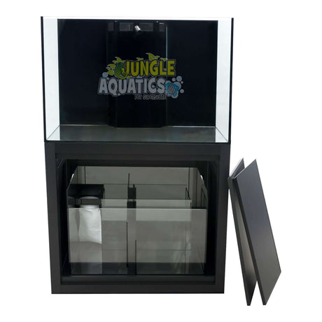 Kraken Aquarium Pro with Sump and Cabinet, featuring premium Starfire glass and sleek design for vibrant aquatic displays.