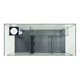 Top view of Kraken Aquarium featuring sump filtration system and premium Starfire glass construction.