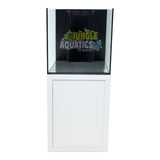 Kraken Aquarium Pro with sump and cabinet, featuring premium Starfire glass and sleek white design.