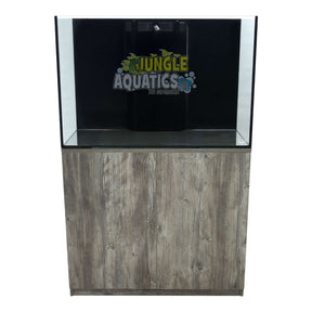 Kraken Aquarium with sump and cabinet, premium Starfire glass for clear aquatic viewing.