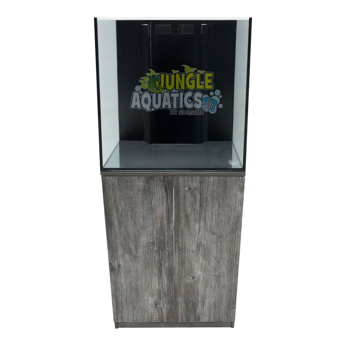 Kraken Aquarium with Sump and Cabinet featuring premium Starfire glass and modern wooden cabinet design.