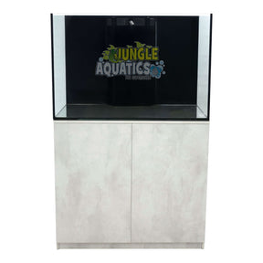 Kraken Aquarium with Sump and Cabinet made of premium Starfire glass, featuring a sleek design and integrated filtration.