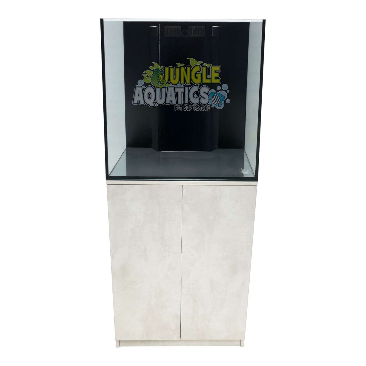 Kraken Aquarium with Sump and Cabinet featuring premium Starfire glass and sleek design for crystal-clear aquatic view.