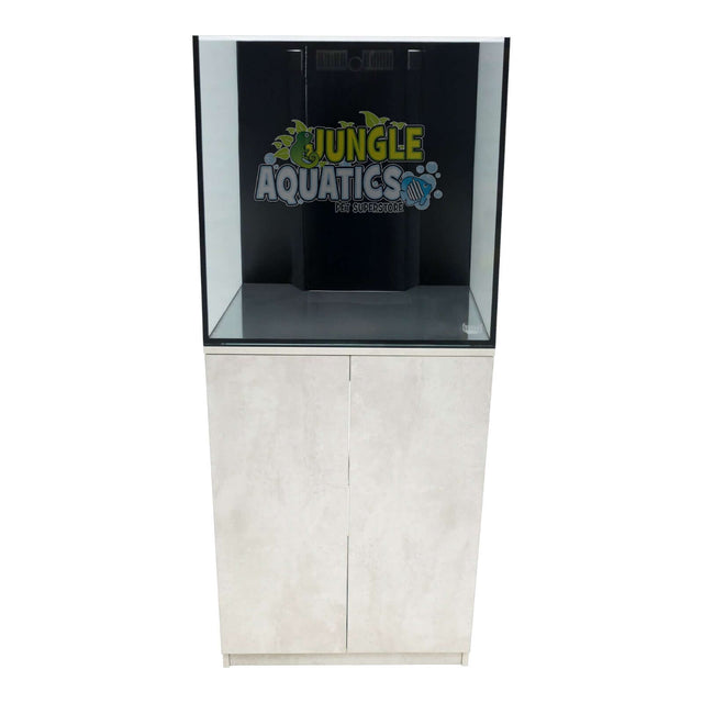 Kraken Aquarium with Sump and Cabinet featuring premium Starfire glass and sleek design for crystal-clear aquatic view.