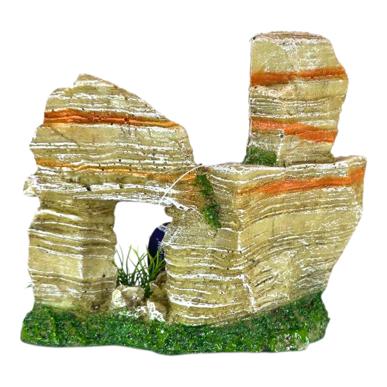 Layered Balancing Rocks Aquarium Ornament resembling natural rock formations for aquatic habitats.