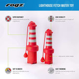 Rogz Lighthouse features: buoyancy, visibility, soft mouth feel and throwing cord