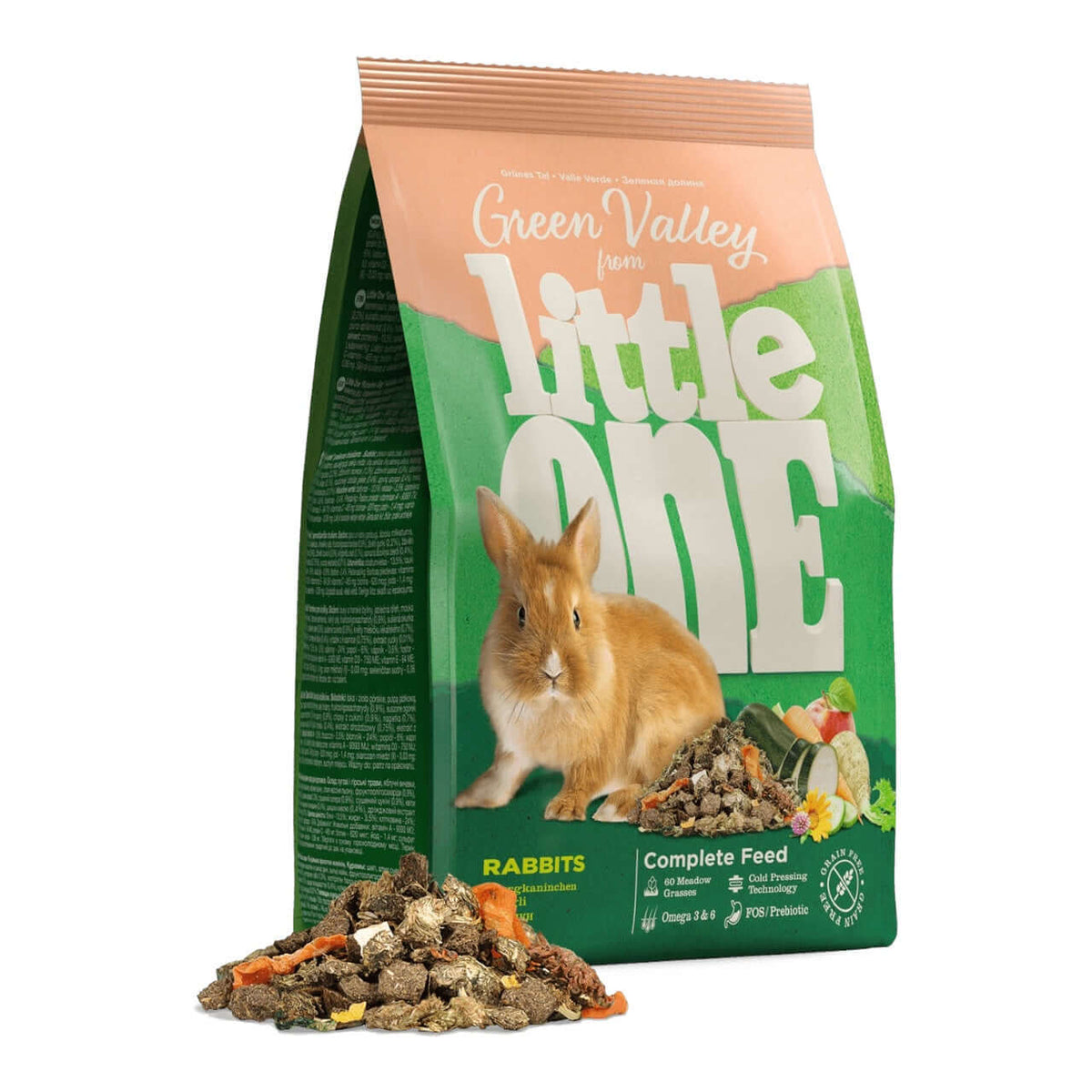 Little One Rabbit Food Little One Green Valley Rabbit Food 750g - High Fiber