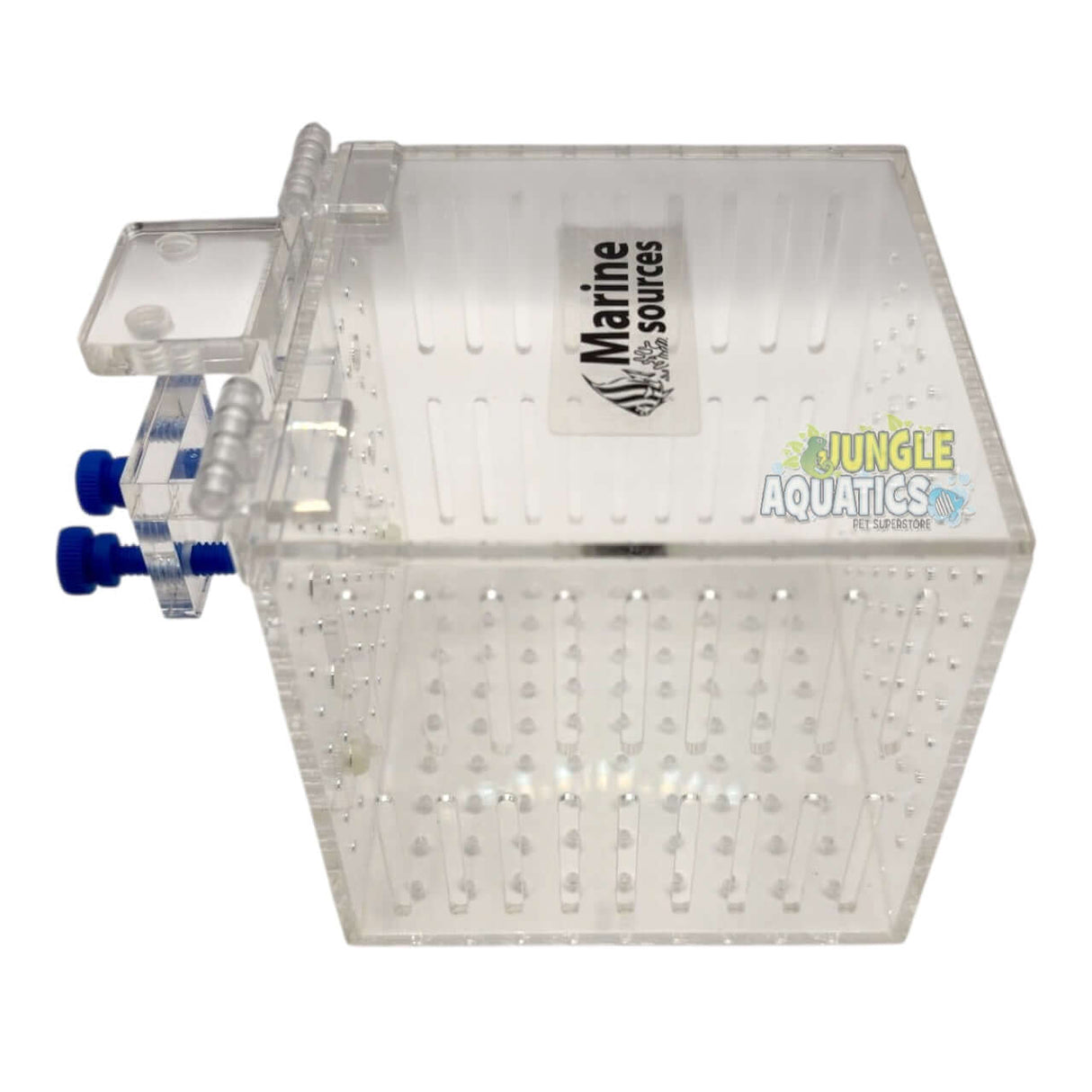 Marine Sources Fish Isolation Box with clear design and adjustable features, ideal for fish isolation.