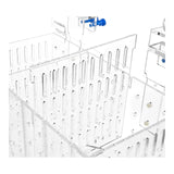 Marine Sources Fish Isolation Box interior with removable compartments and transparent acrylic design.