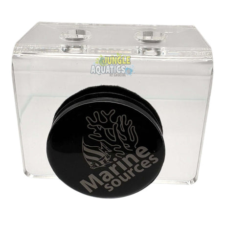 Marine Sources Magnetic Coral Bracket CRB-M-4B with clear design and logo, ideal for frag plugs.