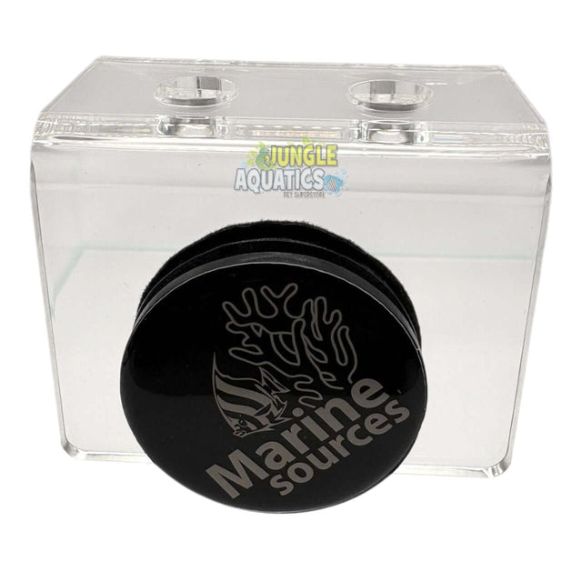 Marine Sources Magnetic Coral Bracket CRB-M-4B with clear design and logo, ideal for frag plugs.