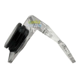 Marine Sources Magnetic Coral Bracket CRB-M-4B angled view, transparent design with magnetic frag plug.