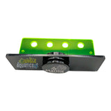 Marine Sources Magnetic Fluorescent Coral Bracket CRB-M-G8 - black and green frag plug with suction design.