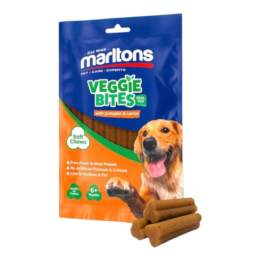 Marltons Veggie Bites Pumpkin and Carrot Dog Treat - Buy Online - Jungle Aquatics