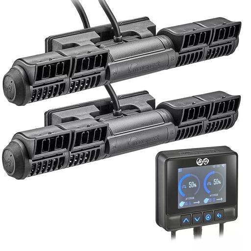 Maxspect Gyre XF330 Cloud Edition double pump system with control display for aquarium flow management.