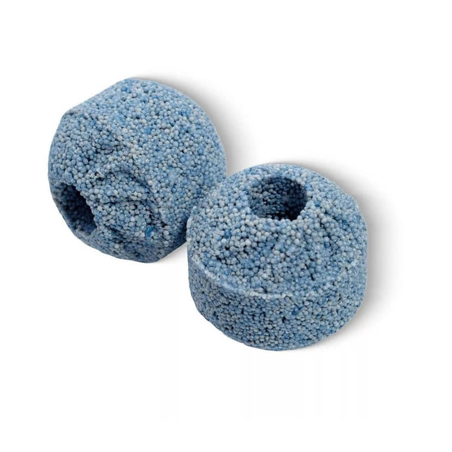 Maxspect Nano-Tech Negative Ion Bio-Spheres in blue, durable ceramic bio-media for aquatic environments.