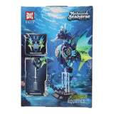 Mechanical Seahorse 7011 model box featuring intricate design and movable wings in an aquatic setting.