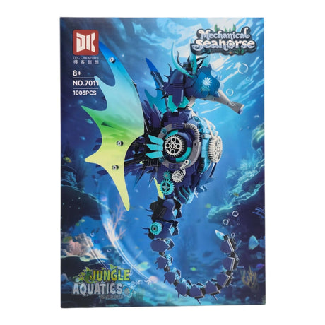 Mechanical Seahorse 7011 LEGO model packaging featuring a colorful mechanical seahorse design.