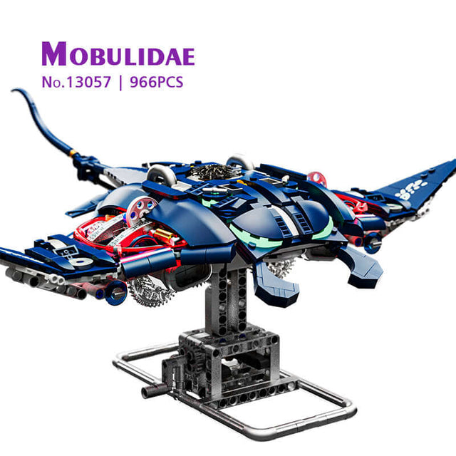 MJI Machinery Mobulidae 13057 model showcasing intricate design with 966 pieces, perfect for creative builders.