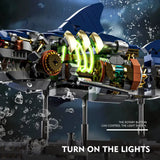 MJI Machinery Shark 13054 showing detailed construction with light control mechanism and underwater elements.